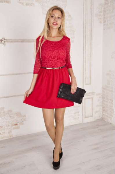Артикул: 7166 красный Платье Piniolo Женская одежда в Архангельске
