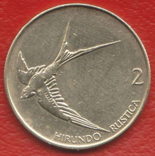 Словения 2 толара 1994 г. Ласточка деревенская