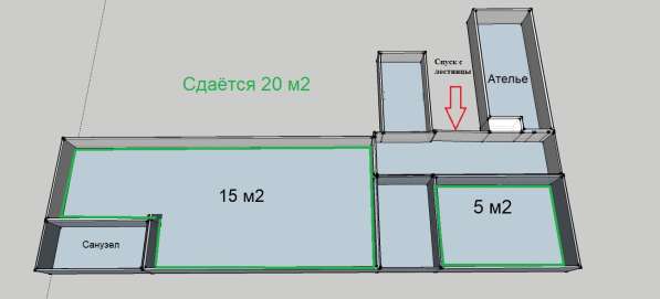 Помещение 20 м2 под косметические услуги