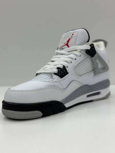 Купить кроссовки весенние Nike Air Jordan 4 White Cement в Москве фото 4