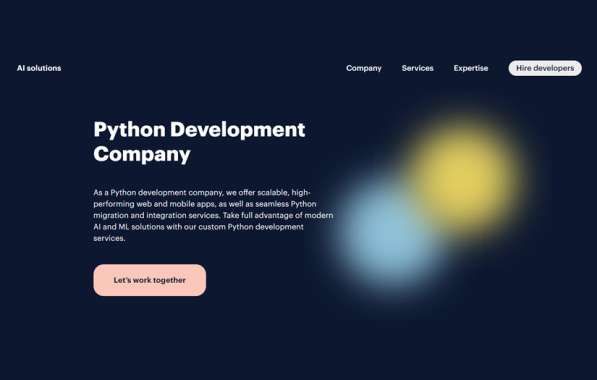 AI solutions Python Разработчики