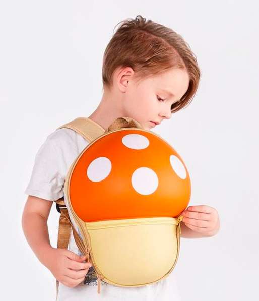 Детский рюкзак Грибок (оранжевый) - Supercute