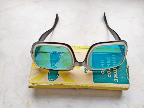 Винтажные солнцезащитные очки СССР (синие) в Кирове фото 3