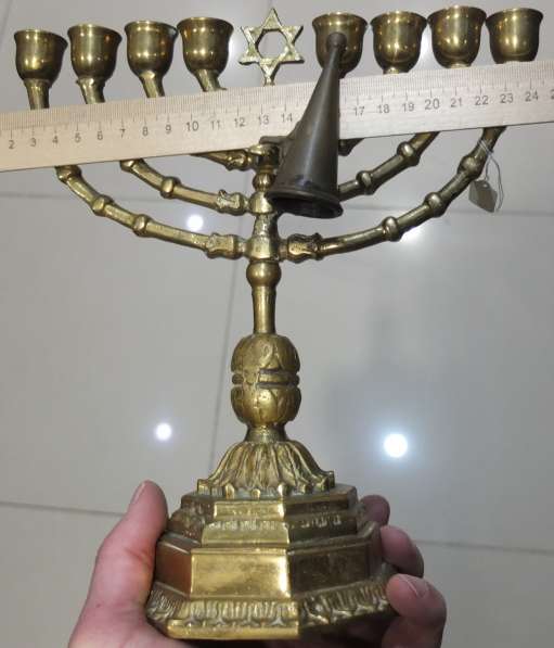 Минора еврейская 8ми рожковая, старая редкая коллекционная в Ставрополе фото 9