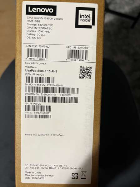 Ноутбук lenovo ideapad slim 3 в Москве фото 3