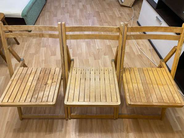 Продается 3 дачных деревянных стула