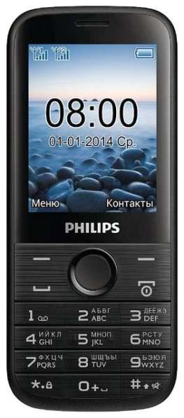 Телефон мобильный Philips XENIUM E160 Black