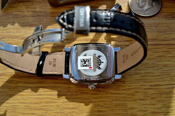 Изысканные часы Certina Swiss Made, сапфир, застежка-бабочка в Рязани фото 3