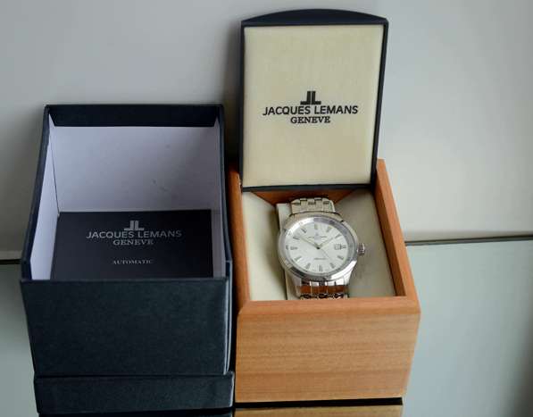 Автоматические Швейцарские часы Jacques Lemans, 44мм,браслет в Рязани фото 5