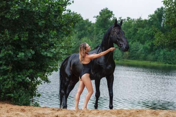 Купание с лошадьми в Нижнем Новгороде фото 4