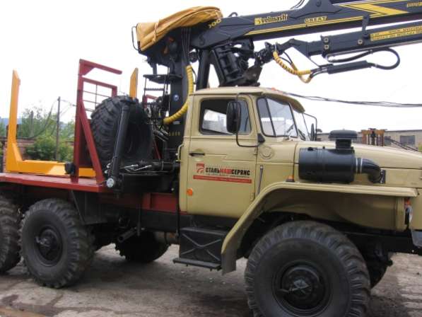 Лесовоз Урал 4320 с военного хранения с манипулятором омтл-97 в Миассе фото 3