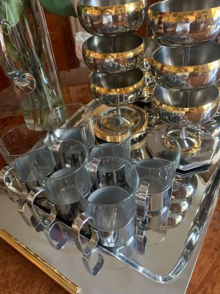 Цептер десертный набор, чайные стаканы, поднос в Санкт-Петербурге фото 4