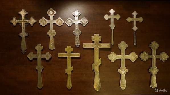 Коллекция из 10-ти старинных напрестольных крестов в Санкт-Петербурге фото 9