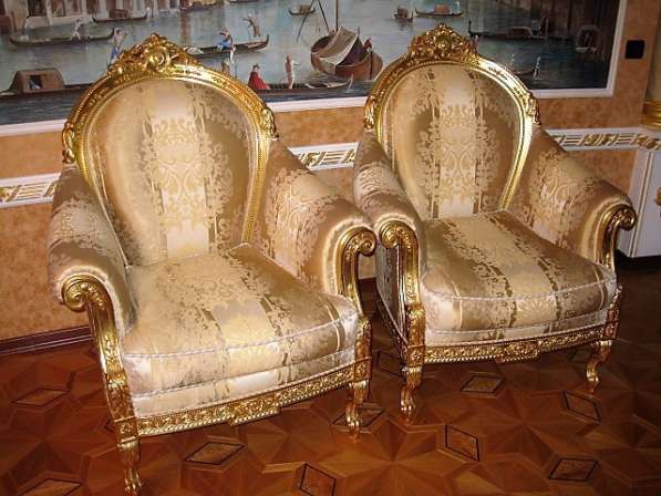 Кресла из сусального золота Turri Otello Италия