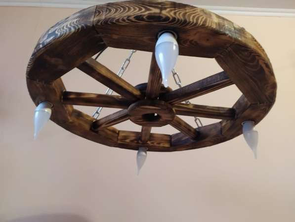 Люстра потолочная колесо в Москве фото 5