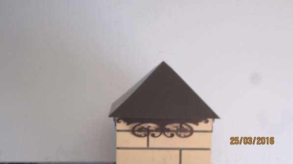 Колпаки и зонты на кирпичные столбы в Челябинске фото 7