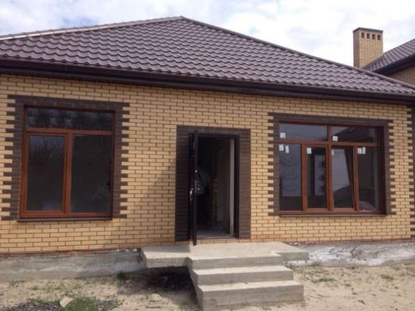 "На продаже 1-этажный новый качественный кирпичный дом в Краснодаре
