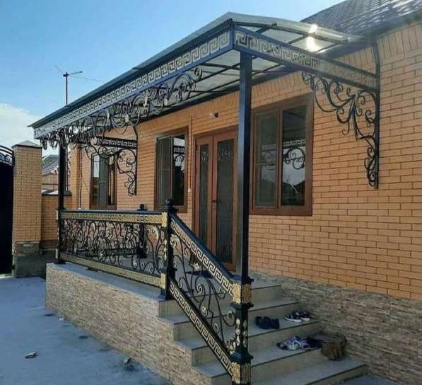 Делаем кованый навесы ворота на заказ в Москве фото 12