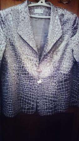 Жакет стального цвета