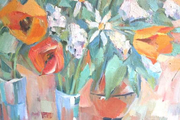 Картина " Весенние цветы" автор И. Антоновская в Москве