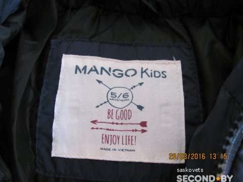 Курточка Mango Kids для мальчика, р.5-6 лет в фото 6