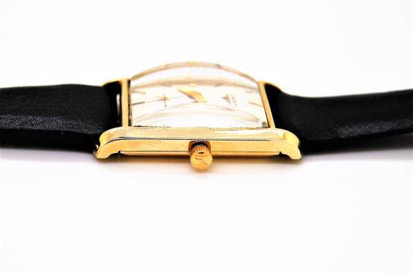 Мужские винтажные золотые наручные часы 14k Longines в Москве фото 8