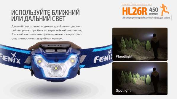 Fenix Налобный, аккумуляторный фонарь Fenix HL26R в Москве фото 4