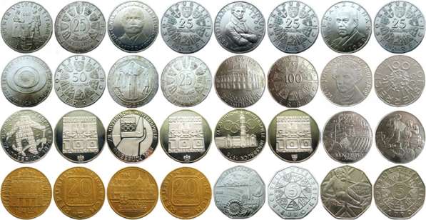 Австрийские юбилейные монеты