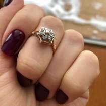Золотое кольцо с бриллиантами, в Москве