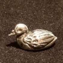 Антикварная серебряная миниатюра- уточка, в Магнитогорске