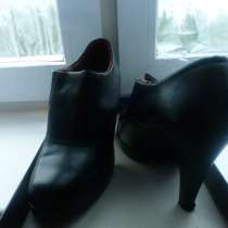 Туфли кожа чёрные новые, в Москве