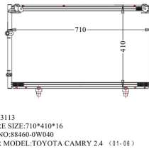 Радиатор кондиционера TOYOTA CAMRY, в Владивостоке