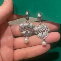 Серьги серебро, в Москве