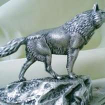 Скульптура волка металлическая, в Краснодаре