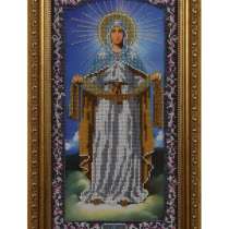 Икона бисером « Покров Пресвятой Богородицы» 18х36, в Москве