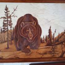 Painting "Bear" from birch bark, в Екатеринбурге