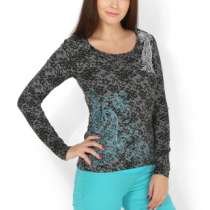 Лонгслив "Аннета" черное кружево для кормящих, в г.Витебск