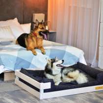 Лежанка для крупных пород собак белая, в Москве