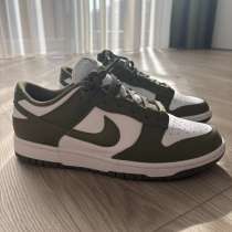 Кеды Nike Dunk Low white/medium olive-white, в Новосибирске